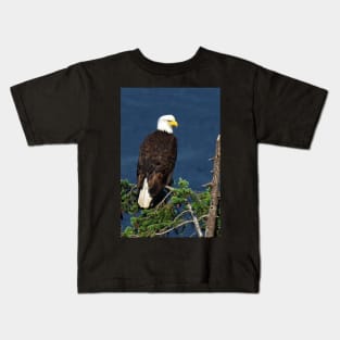 Proud Bald Eagle with White Tail Kids T-Shirt